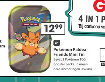 Top1Toys Pokémon Paldea Friends Mini Tin Bevat 2 Pokémon TCG booster packs. In meer-dere uitvoeringen. 866-9470 aanbieding