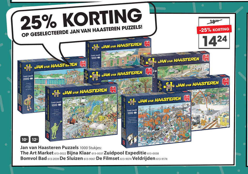 Jan van Haasteren Puzzels 1000 Stukjes: aanbieding bij Top1Toys