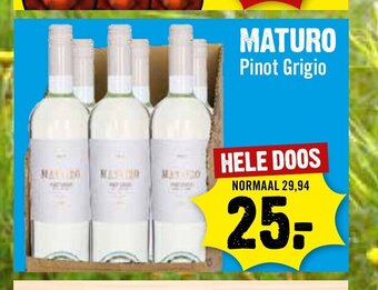 Dirck 3 MATURO Pinot Grigio aanbieding