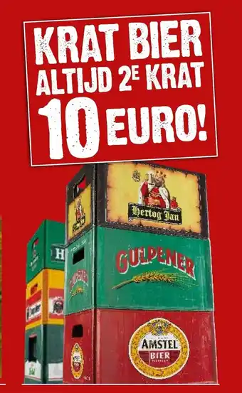 Dirck 3 KRAT BIER ALTIJD 2¹ KRAT 10 EURO! aanbieding