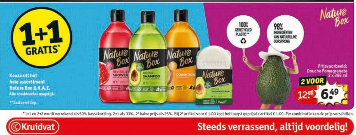 Kruidvat Nature box aanbieding