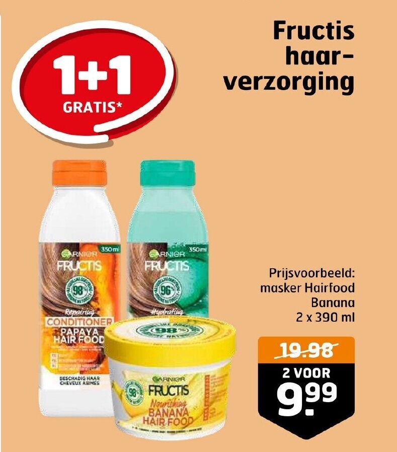 Trekpleister Fructis haar-verzorging aanbieding