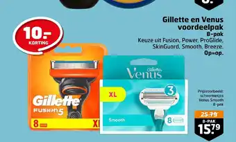 Trekpleister Gillette en Venus voordeelpak 8-pak aanbieding