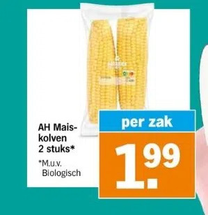 Albert Heijn Ah maiskolven 2 stuks* aanbieding