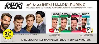 Kruidvat Just for men aanbieding