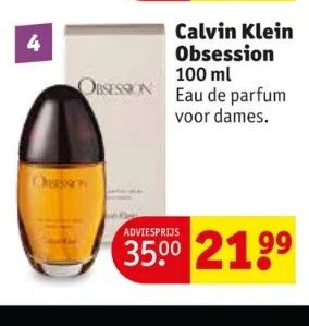 Kruidvat Calvin klein obsession aanbieding