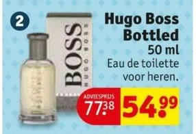 Kruidvat Hugo boss bottled aanbieding