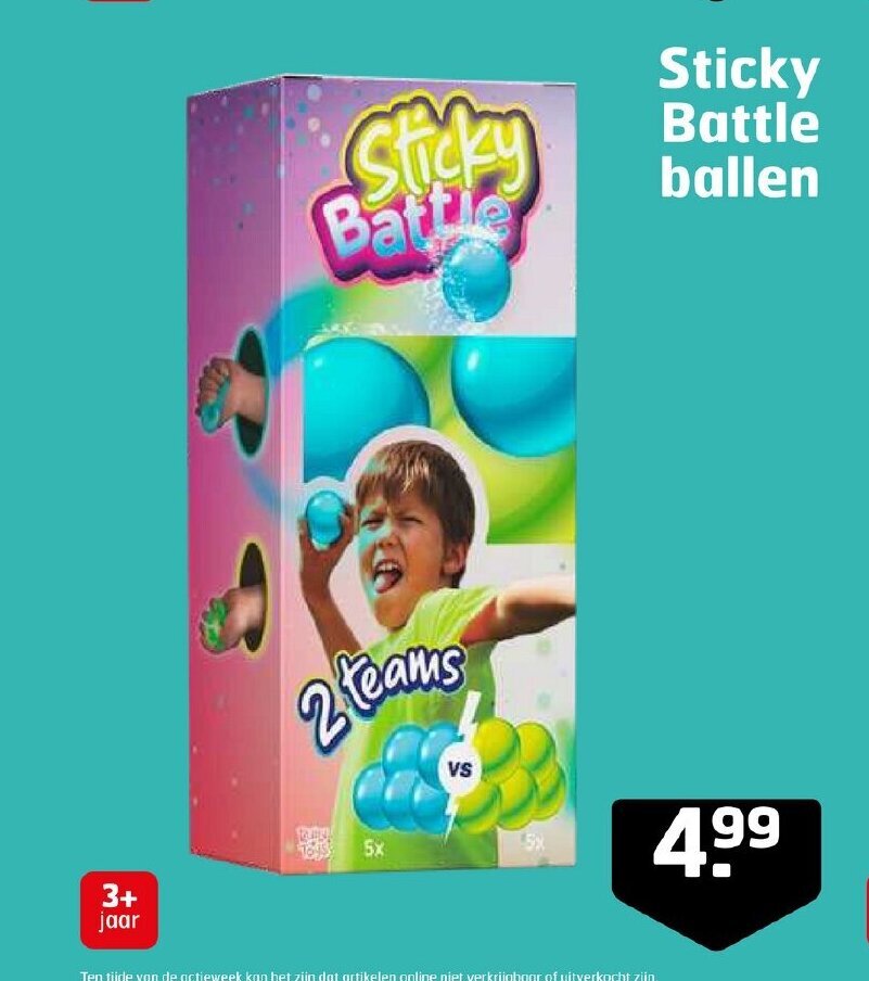 Trekpleister Sticky Battle ballen aanbieding