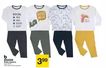 Zeeman Baby pyjama Maat 68-86 aanbieding