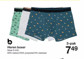 Zeeman Heren boxer Maat S-XXL aanbieding