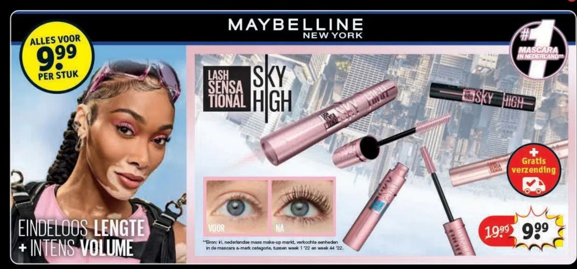 Kruidvat Maybelline new york aanbieding
