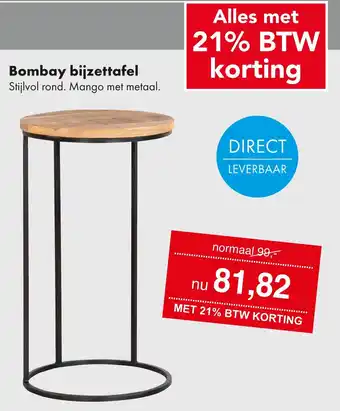 Woonsquare Bombay bijzettafel aanbieding