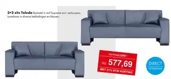 Woonsquare 3+2 zits toledo aanbieding