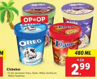 Lidl Ijsbeker aanbieding