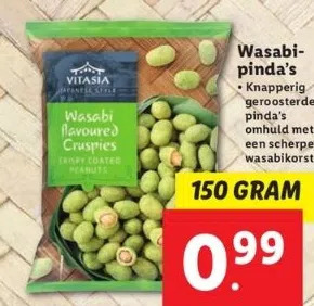 Lidl Wasabi noten aanbieding