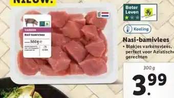 Lidl Nasi-bamivlees aanbieding