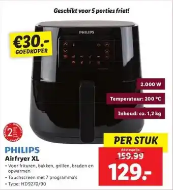 Lidl Philips airfryer xl aanbieding