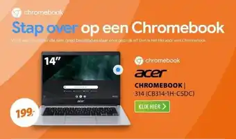 Expert Acer chromebook | 314 (cb314-1h-c5dc) aanbieding