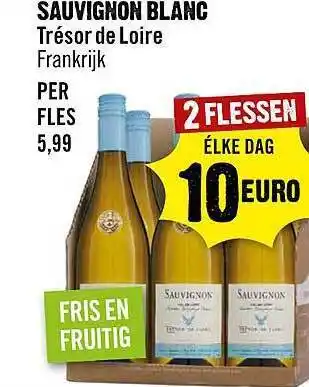 Dirck 3 Sauvignon Blanc Trésor De Loire aanbieding