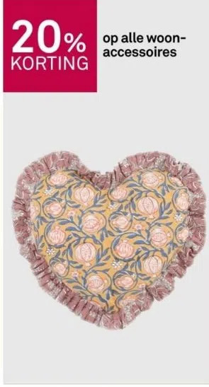 Karwei 20% korting op alle woonaccessoires aanbieding