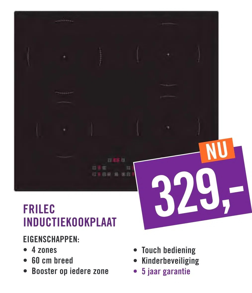 Keukendepot Frilec inductiekookplaat aanbieding