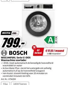 MediaMarkt Bosch betaal aanbieding