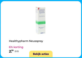 Plein.nl Healthypharm Neusspray aanbieding