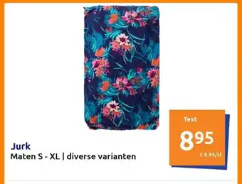 Action Jurk Maten S-XL aanbieding