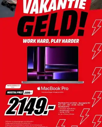 MediaMarkt Macbook pro aanbieding