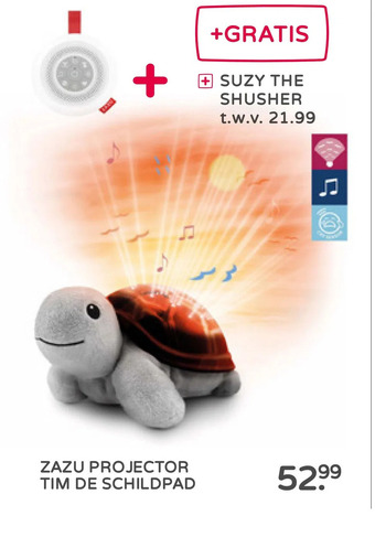 Prenatal Zazu projector tim de schildpad aanbieding