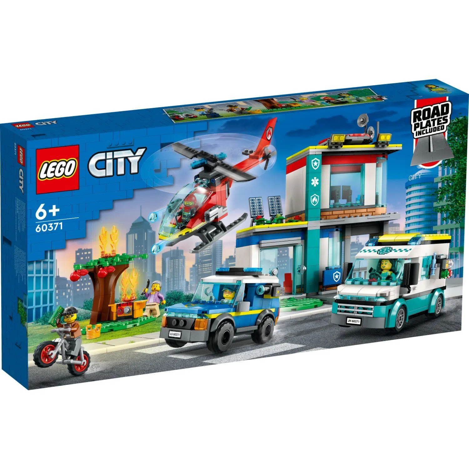 Top1Toys Lego 60371 city hoofdkwartier van  hulpdienstvoertuigen aanbieding