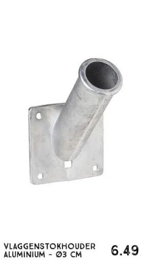 Xenos Vlaggenstokhouder aluminium - ø3 cm aanbieding