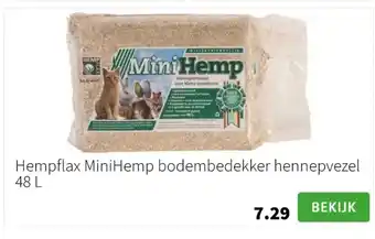 Intratuin Hempflax MiniHemp bodembedekker hennepvezel 48 L aanbieding