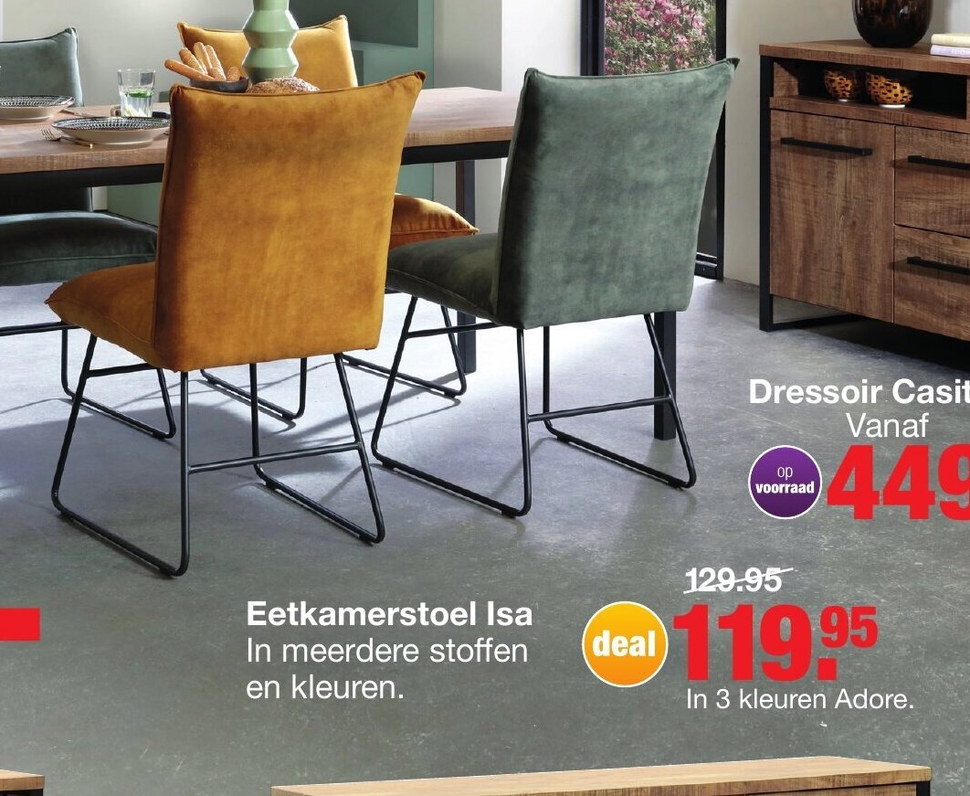 Budget Home Store Eetkamerstoel Isa aanbieding