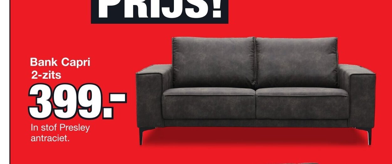 Budget Home Store Bank Capri 2-zits aanbieding