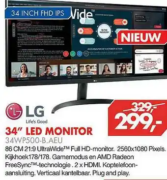 Vobis LG 34 aanbieding