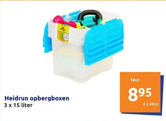 Action Heidrun opbergboxen aanbieding