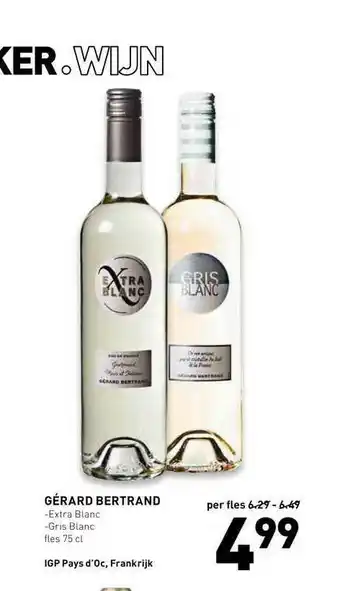 De Kweker Gérard Bertrand Extra Blanc Of Gris Blanc aanbieding