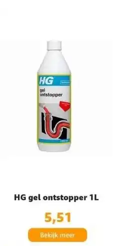 Amazon Hg gel ontstopper 1l aanbieding