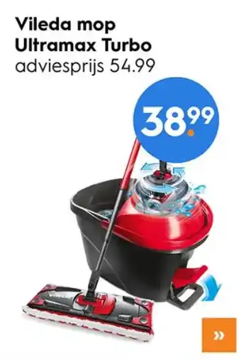 Blokker Vileda mop Ultramax Turbo aanbieding