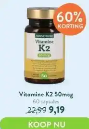 Holland & Barrett Vitamine k2 50mcg aanbieding