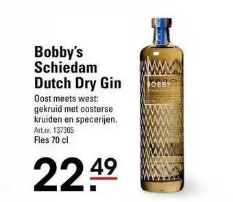 Sligro Bobby's Schiedam Dutch Dry Gin aanbieding