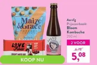 Holland & Barrett Aard'g prijsvoorbeeld: bloem kombucha aanbieding