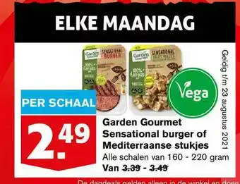 Hoogvliet Garden Gourmet Sensational Burger Of Mediteraanse Stukjes aanbieding