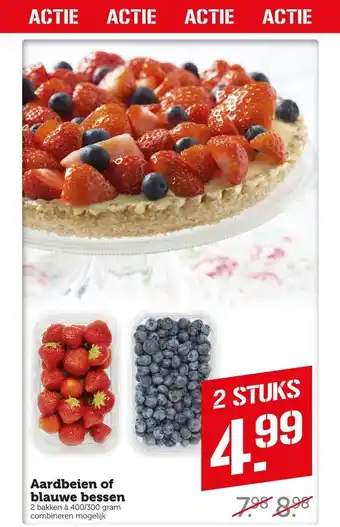 Coop Aardbeien of blauwe bessen aanbieding