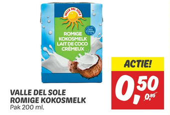 Dekamarkt Valle del sole romige kokosmelk aanbieding