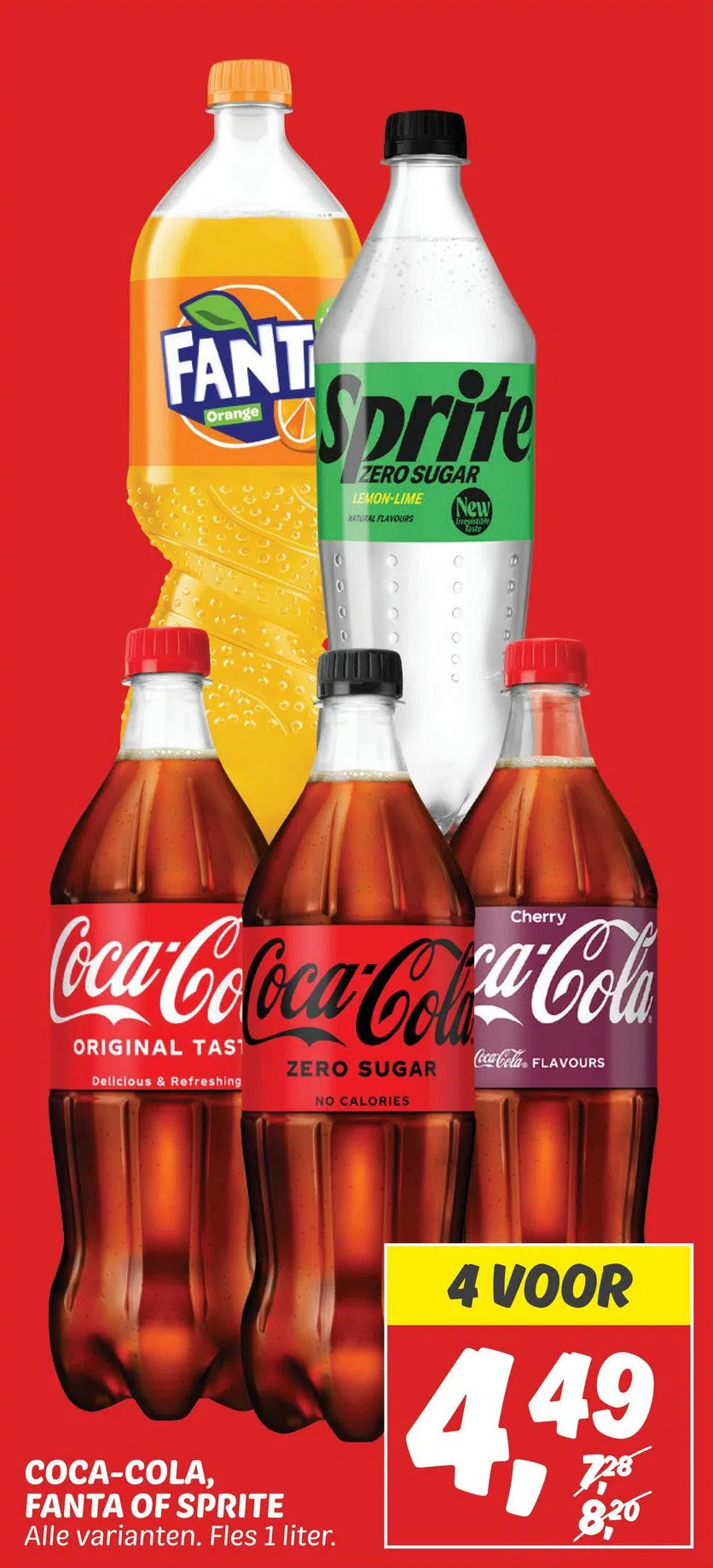 Dekamarkt Coca-cola, fanta of sprite aanbieding