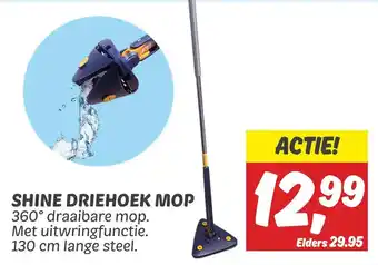 Dekamarkt Shine driehoek mop aanbieding