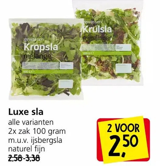 Jan Linders Luxe sla aanbieding