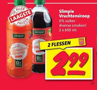 Nettorama Slimpie vruchtensiroop aanbieding